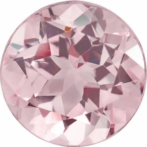 Natural Super Fine Baby Pink Morganite - Round - Mozambique - AAAA Grade - Picture 1 of 1