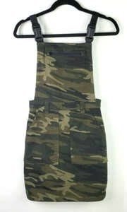 TOPSHOP Dress Womens 2 Camouflage Overall Mini Pinafore Style - Picture 1 of 6