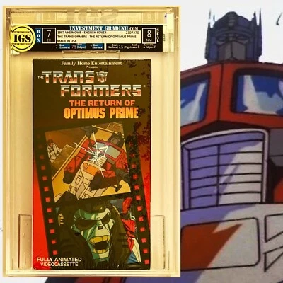 IGS Transformers: The Return of Optimus Prime sealed VHS 1987 FHE 7/8 EX/NM - Image 1 of 4