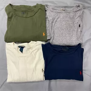 Polo Ralph Lauren T-Shirt XXL VTG Long Sleeve Short Sleeve Lot of 4 Big 2XLT - Picture 1 of 22