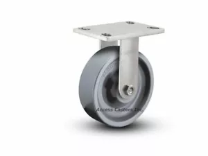 72XP08228R 8" x 2" Albion Rigid Caster, Polyurethane Wheel, 1200 lb. Capacity - Picture 1 of 2