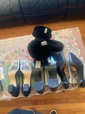 LOTE DE 3 PARES DE ZAPATOS Y 1 BOTA TRASERA. ZAPATOS TALLAS 8 Y 81/2.BOTA TALLA 7W. Foto 1 de 4