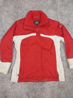 Chaqueta vintage Inside Edge para mujer talla pequeña roja negra nailon rendimiento Foto 1 de 4