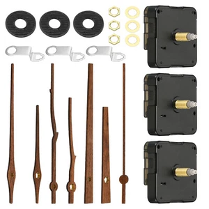 Uhrwerk Ersatz 3 Set Quartz Uhrwerk Batterie Betrieben Basteln Holz Wand Uhr - Bild 1 von 7