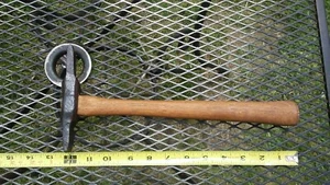 Vintage Schmiede Schweißen Hackhammer Handarbeit 1 Pfund Unikat - Bild 1 von 3