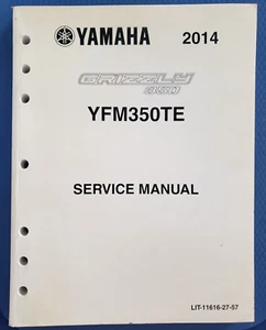 Yamaha 2014 Grizzly 350 ATV YFM350TE Factory Service Manual           1 - Bild 1 von 11