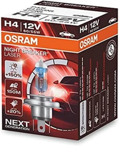 NIGHT BREAKER LASER H4, +150% Di Luce in , Lampada Alogena per Fari, 64193NL, 12 - Foto 1 di 12