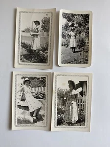 Set of 4 Vintage Black & White Photographs Of Pretty Lady From 1939 - Picture 1 of 8