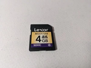 Lexar Multi Use SDHC Classe 4 -- 4 Go -- Carte mémoire pour appareil photo - Photo 1 sur 2