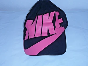 Nike Womens Hat Adjustable S1ZE Baseball Cap Black/Pink - Picture 1 of 6