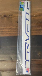 C6 Corvette Dash And Rear Letters 3d Domed Polyurethane Lemans Blue GM 05-13 - Picture 1 of 3