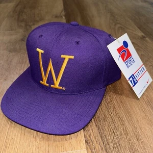 NOS Washington Huskies Hat Sports Specialties Cap UW Deadstock Vtg 7 1/2 Fitted - Picture 1 of 14