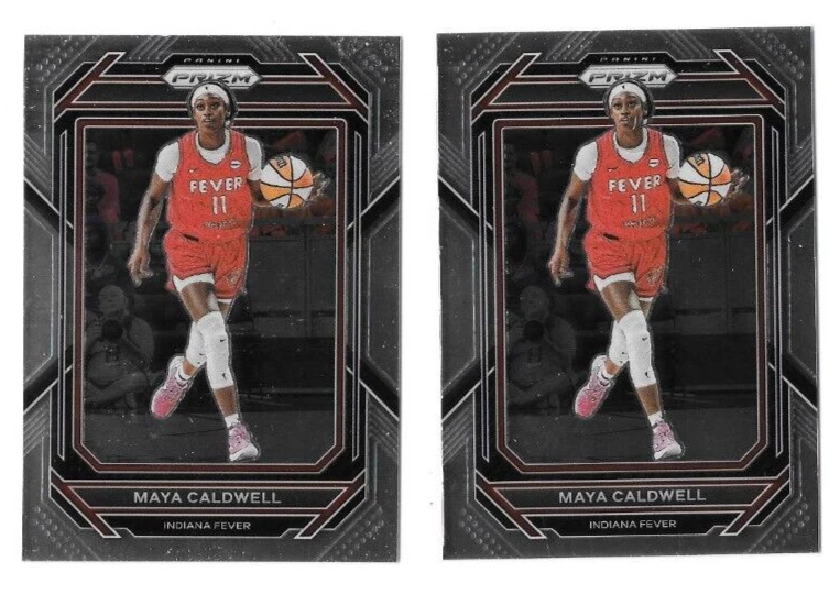 2023 PRIZM WNBA BASKETBALL MAYA CALDWELL #16 LOT OF 2 CARDS,INDIANA FEVER - Image 1 of 1