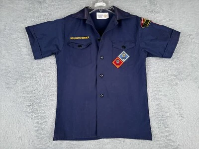Boy Scouts of America Shirt Youth Medium Blue Short Sleeve Poly Blend Arizona - Image 1 of 4