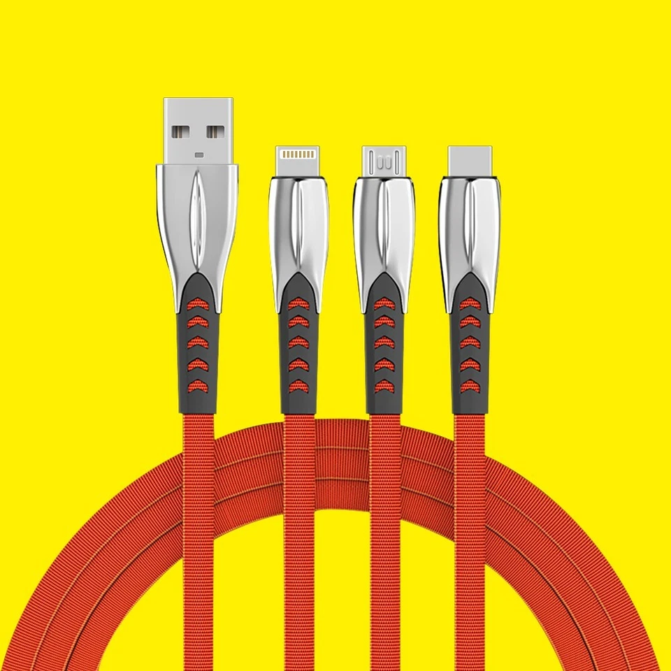 Cable Cord Charger Type C USB-C Micro 3in1 for Samsung Galaxy Z Flip 4 SM-F721U - Image 1 of 1