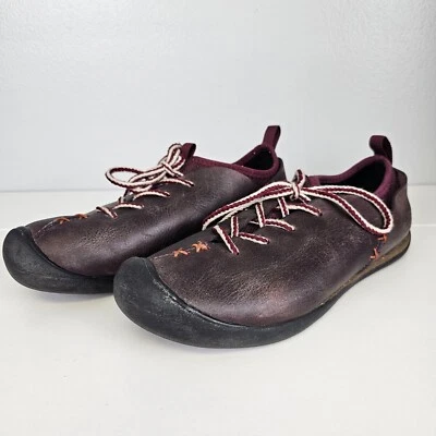 Keen Womens SM 0508 Leather Lace Up Trail Sneakers Shoes Sz 7 Burgandy Purple - Image 1 of 4