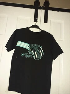 RARE Adidas Tron Legacy Cycle Glow In The Dark 3D T-Shirt Youth  M - Picture 1 of 5