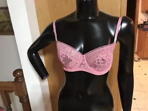 Neu mit Etikett Victoria Secret Balconet Damen-Bügel-BH Größe 32 DDD rosa Glitzer - Bild 1 von 5