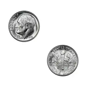 1961-P Roosevelt Silver Dime Mint State Condition - Picture 1 of 3