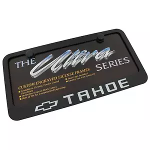 Chevy Tahoe License Plate Frame (Black) - Bild 1 von 3