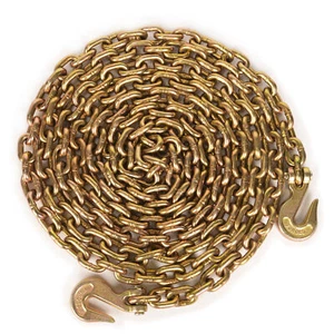 Cadena aglutinante de transporte ganchos Clevis de 20 pies 3/8 pulgadas 26,400 libras resistencia a la rotura - Imagen 1 de 1