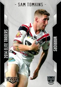 2014 NEW ZEALAND WARRIORS NRL Card SAM TOMKINS Elite - Picture 1 of 2