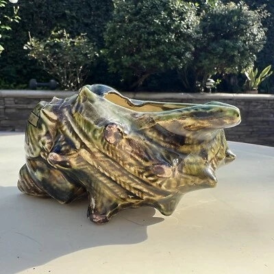 Cenicero vintage Art Deco de cerámica concha de Clifden Foto 1 de 4