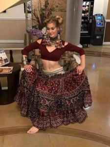 ATS Tribal Gypsy Bohemian DeLuxe Cotton Choli Top - Picture 1 of 1