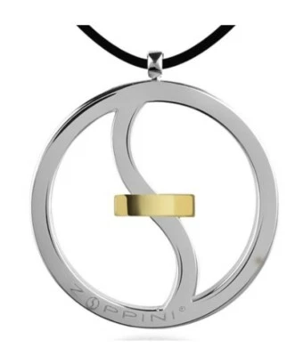 PENDENTE ZOPPINI LOGO in acciaio inossidabile con fascia in ORO NUOVO U1060.0018 - Immagine 1 di 2