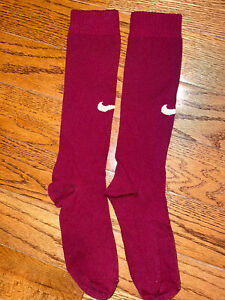 KIDS NIKE SOCCER TIGHTS ONE PAIR RED MAROON SIZE SMALL/MEDIUM