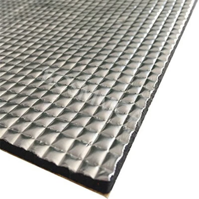 10mm Car Hood Insulation Sound Deadening Pad Heat Shield Thermal Mat Aluminum - Image 1 of 4