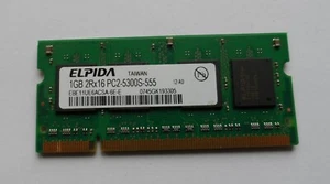 1GB 2Rx16 PC2-5300S-555 DDR2 SO-DIMMSpeichermodul - Bild 1 von 1