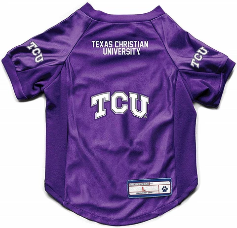 NEW! TCU HORNED FROGS DOG CAT DELUXE STRETCH JERSEY LICENSED CHOOSE SIZE Cover