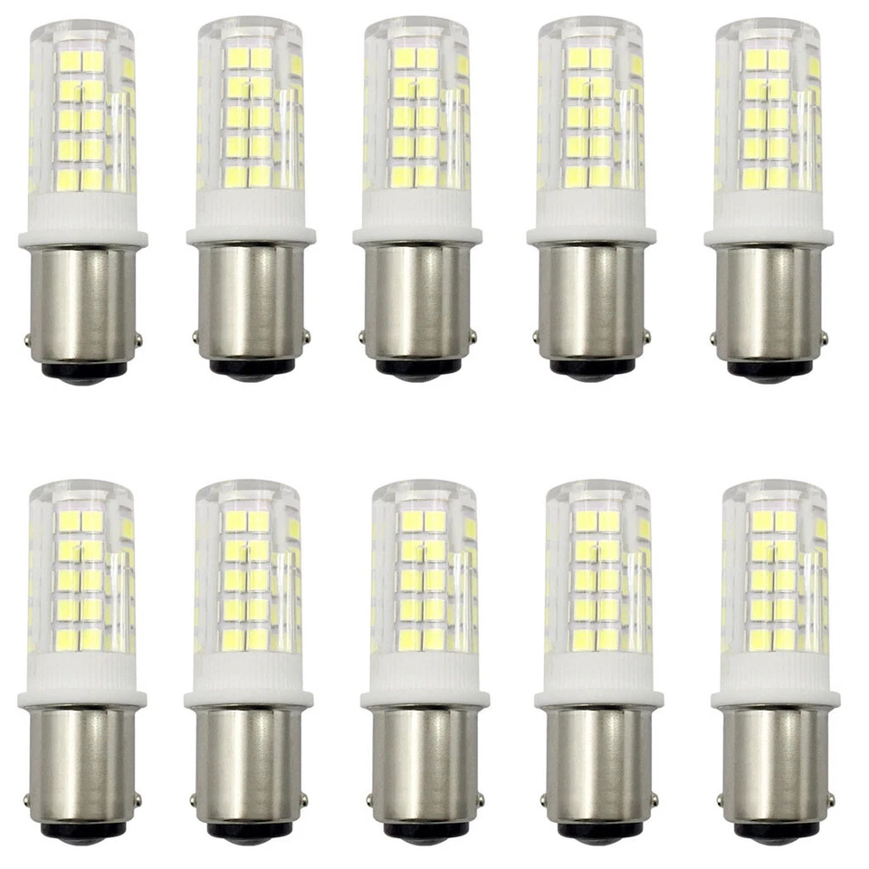10pcs Led car BA15D 1142 64-2835 Boat Marine RV bulb 5W AC/DC 12V Ceramics Lamp  - Image 1 of 4