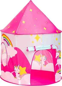 Child Blue Princess Playhouse Tent for Girl unicorn Castle Play Tent for Kid Boy - Picture 1 of 19