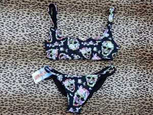 skull swimwear