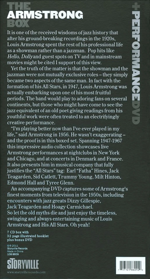 LOUIS ARMSTRONG - THE ARMSTRONG BOX NEW CD - Image 1 of 1