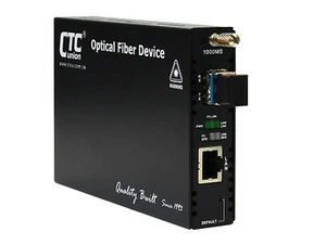 Gigabit Ethernet Fiber media converter singlemode web managed RJ45 to ZX 80Km - Picture 1 of 2