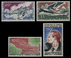 Senegal 1966 - Mi-Nr. 342-345 ** - MNH - Flugzeuge / Airplanes - Picture 1 of 1