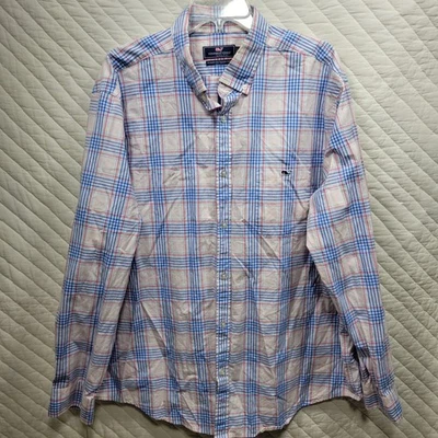 Vineyard Vines Classic Fit Tucker Shirt Plaid Button Down Shirt Mens 2XL - Image 1 of 4
