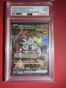 2025 Pokémon PRE EN #159 Sandy Shocks EX SIR Mint PSA 9 - Picture 1 of 2