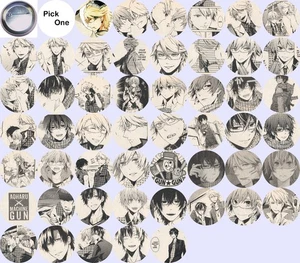 Aoharu x Kikanjuu handgefertigtes Abzeichen Pin hinten Button aus Comic SIE WÄHLEN Maschinengewehr - Bild 1 von 53
