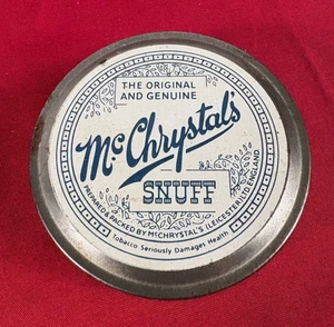 Scatola tabacco da fiuto snuff McChrystals England latta vintage collezione - Imagen 1 de 4
