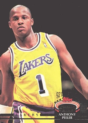 1992-93 Stadium Club #250 Anthony Peeler - Image 1 of 2