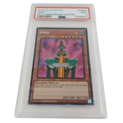 Jinzo 2023 Yu-Gi-Oh! 25th Anniversary PSA 9 – Secret Rare – PSV EN000 Mint - Image 1 of 2