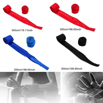 2 Pieces Boxing Hand Wraps Cotton Boxing Wraps for Home Gym Workout Sports - Image 1 of 2