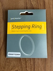 Promaster 4965 49mm to 52mm Step-Up Ring, IMMACULATE! - Picture 1 of 3