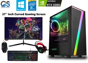 RTX Gaming PC Bundle Intel i9 14900KF / 64GB DDR5 / 16GB RTX 5080 / 2TB M.2 W11 - Picture 1 of 16