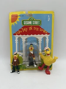 Vintage 1985 Lot 3 Sesamstraße Tara Spielzeug tanzender großer Vogel & Bert & Krocket Bert - Bild 1 von 23