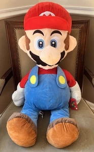 Super Mario 36" Large Jumbo Stuffed Plush 2022 Official Nintendo Licensed NWT - Picture 1 of 10